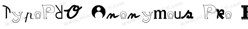 TypoPRO Anonymous Pro Bold字体转换